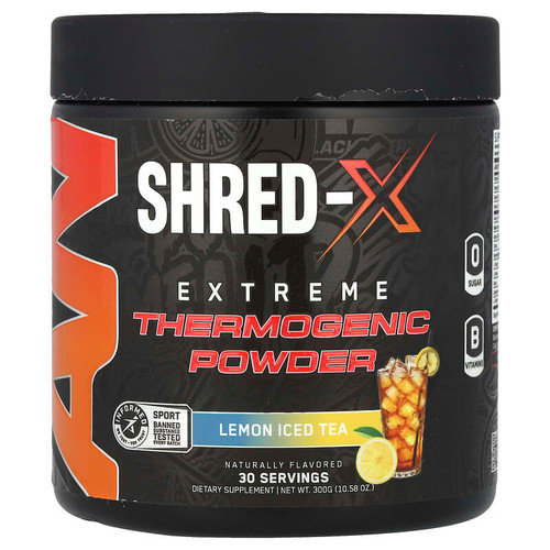 APPLIED NUTRITION ABE SHRED X EXTREME THERMOGENIC 30 SERV POWDER LEMON ICED TEA