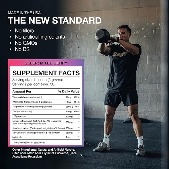 Raw Sleep Complete Formula 30 Porciones Berry