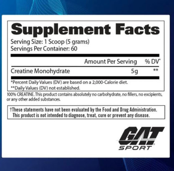 Gat Sport Creatina Monohydrate 300 Grs
