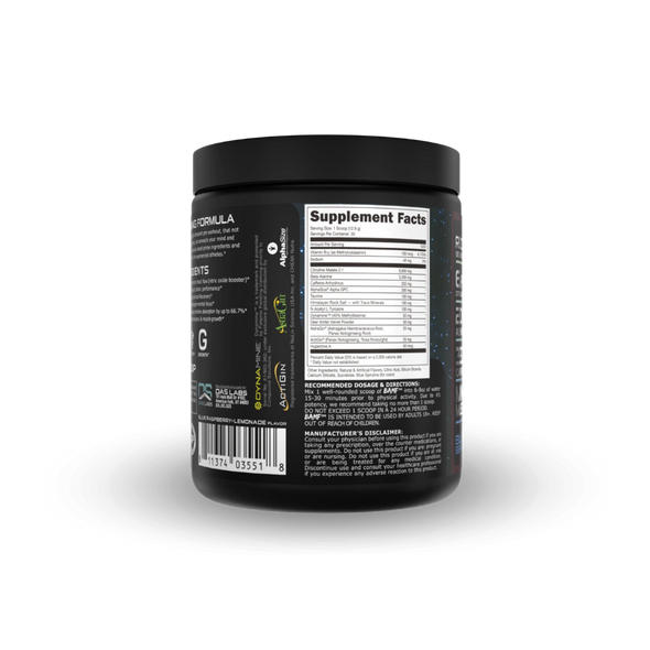 Bucked Up Bamf 30 Porciones Blue Razz Lemonade