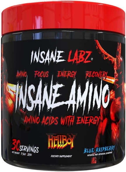 Insane Labz Hellboy Amino 30 Porciones Blue Raspberry