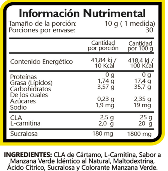 Bhp CLA Carnitina 30 Porciones Naranja Mandarina