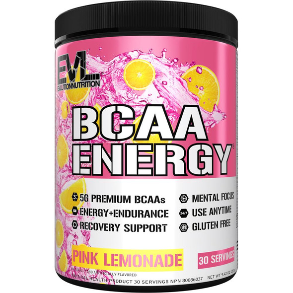Evlution Nutrition BCAA Energy 30 Porciones Pink Lemonade