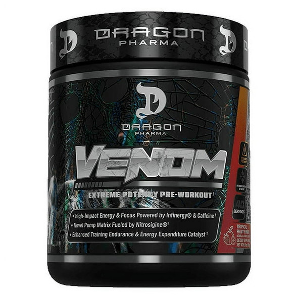 Dragon Pharma Venom 40 Porciones Tropical Fruit Punch