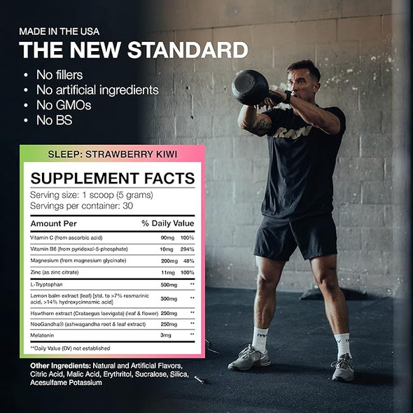 Raw Sleep Complete Formula 30 Porciones Strawberry Kiwi