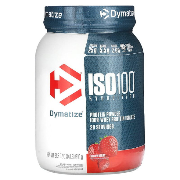 Dymatize Iso 100 1 3 Libras 20 Porciones Strawberry