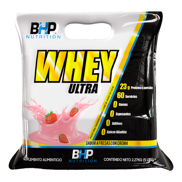 Bhp Whey Ultra 5Lb Fresas con Crema