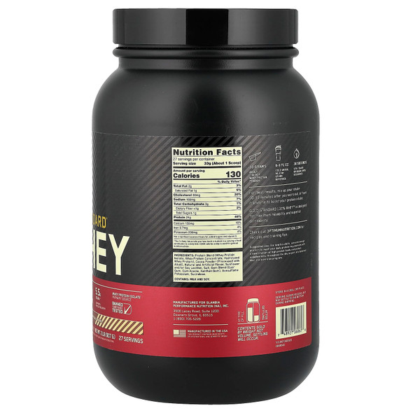 Optimum Nutrition 100 Whey Gold Std 2 Libras Chocolate