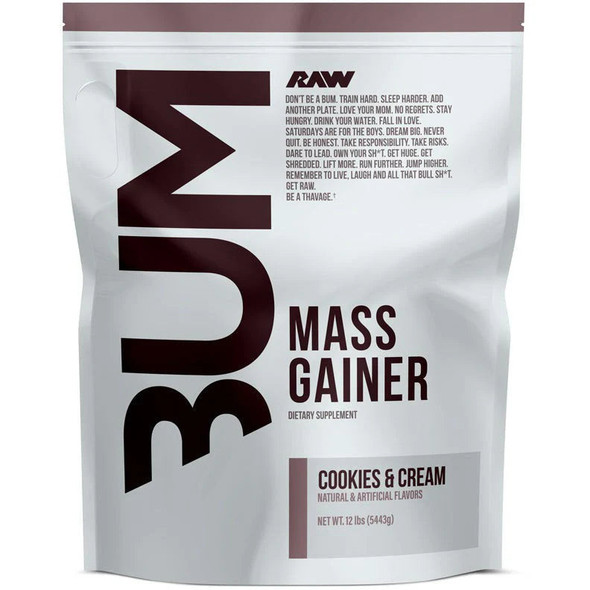 Raw Cbum Ganador de Masa 12 Libras Cookies Cream