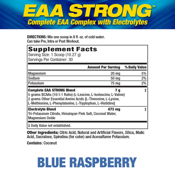 Mhp EAA Strong 30 Porciones Blue Raspberry