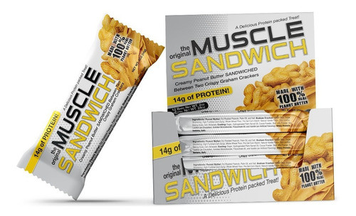 Mf Muscle Sandwich Vainilla 12 Bars