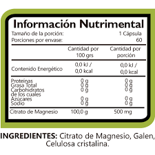 Bhp Ng Magnesio 60 Cápsulas
