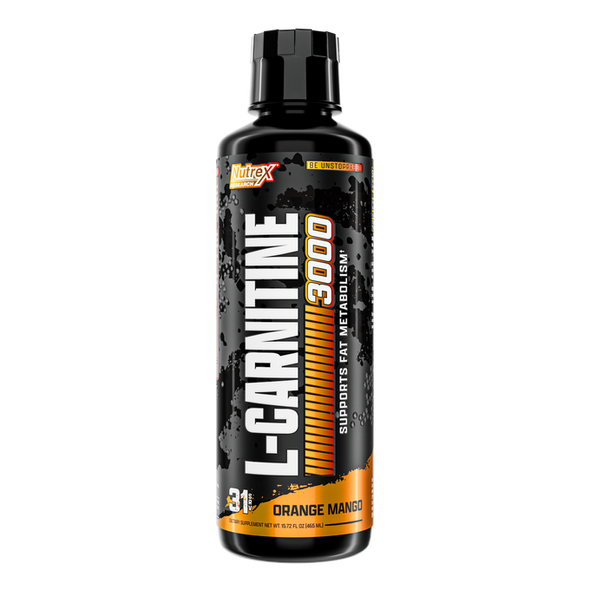 Nutrex Research Liquid L Carnitine 3000 16 Onzas Orange Mango