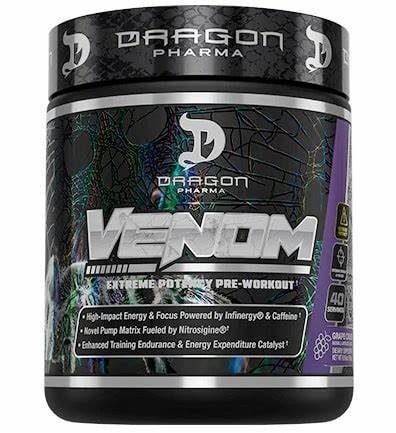 Dragon Pharma Venom 40 Porciones Grape Crush