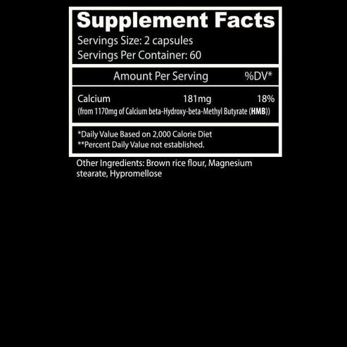 Insane Labz Acs HMB Calcium 120 Cápsulas