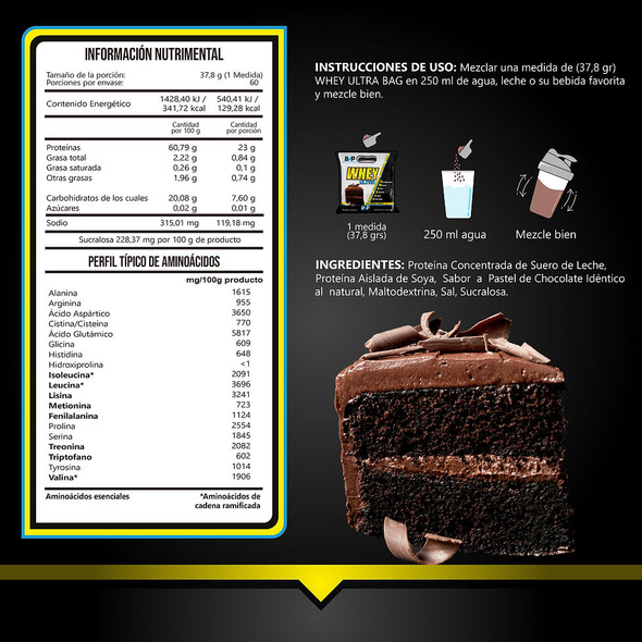 Bhp Whey Ultra 5 lb Pastel de Chocolate