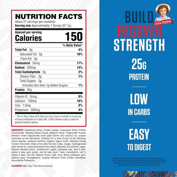 Ryse Protein 2 Libras 27 Porciones Little Debbie Cosmic Brownies