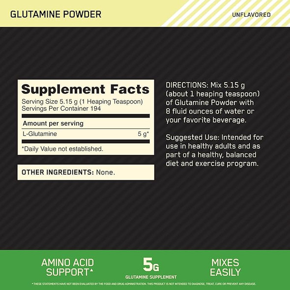 Optimum Nutrition Glutamine Powder 1000 Gr