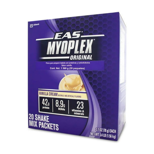 Eas Myoplex Original 20 Paquete Vainilla