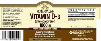 Whp D3 1000 Iu 25 Mcg 100 Tabletas