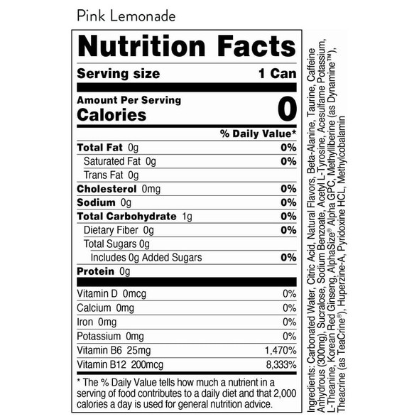 Bucked Up Energy Drinks 16Oz 12Pk Pink Lemonade