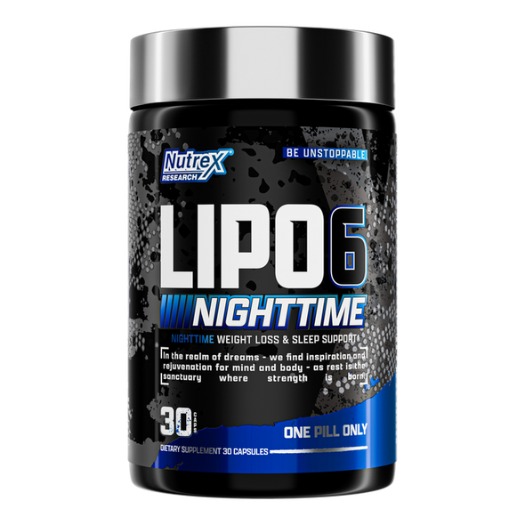 Nutrex Research Lipo 6 Black Uc Nighttime 30 Unidades