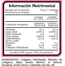 Bhp She Fit Sandia Colageno Hidrolizado Peptidos de Colageno 30 Porciones