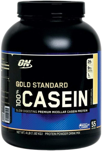 Optimum Nutrition 100 Casein Protein 4 Libras Vainilla