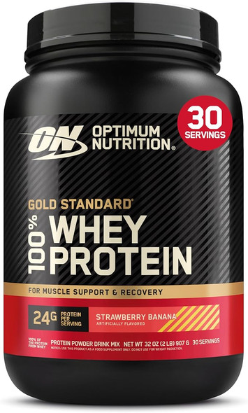 Optimum Nutrition 100 Whey Gold Std 2 Libras Straw Banana
