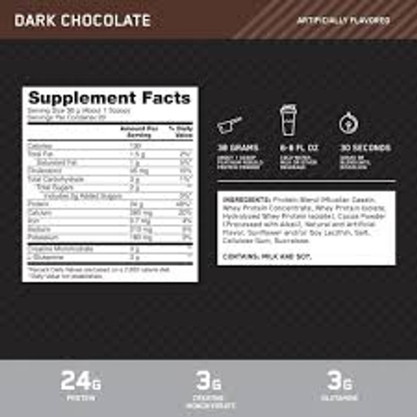 Optimum Nutrition Platinum Rebuild 1 67 Libras Dark Chocolate