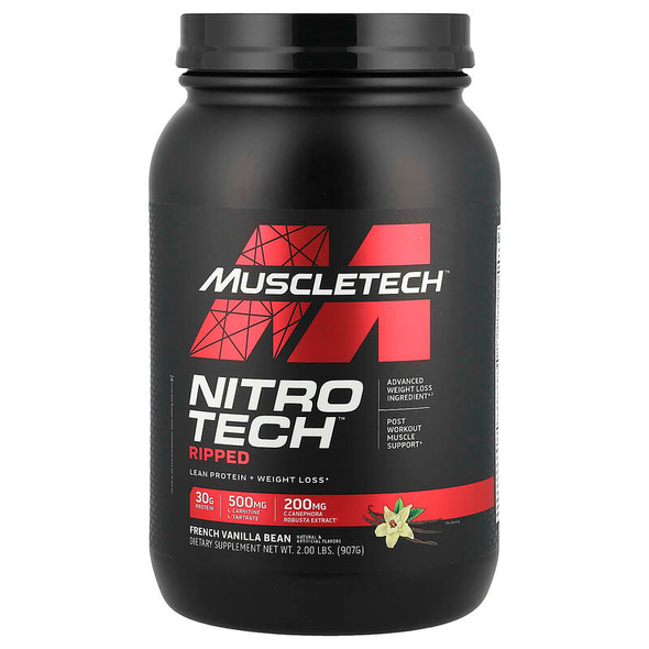 Muscle Tech Nitro Tech Ripped 2 Libras Vainilla