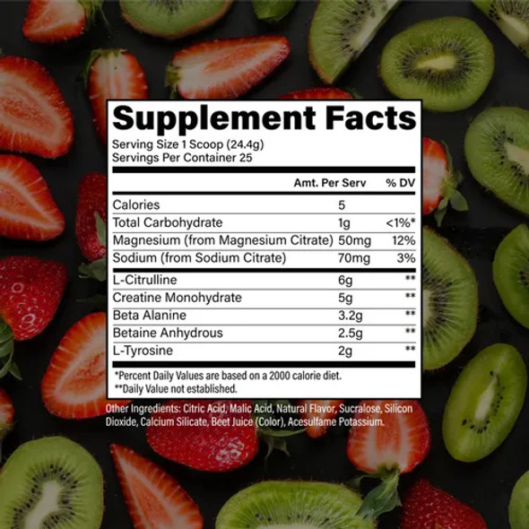 Raw Essentials Performance 25 Porciones Strawberry Kiwi