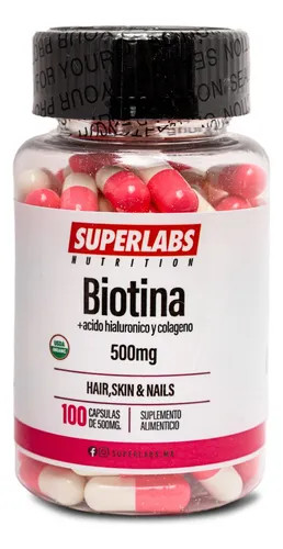 Superlabs Biotina Acido Hialuronico Colageno 100 Capsulas