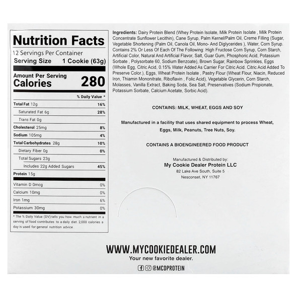 Raw My Cookie Dealer 63 Grs 12 Paquete Birthday Cake