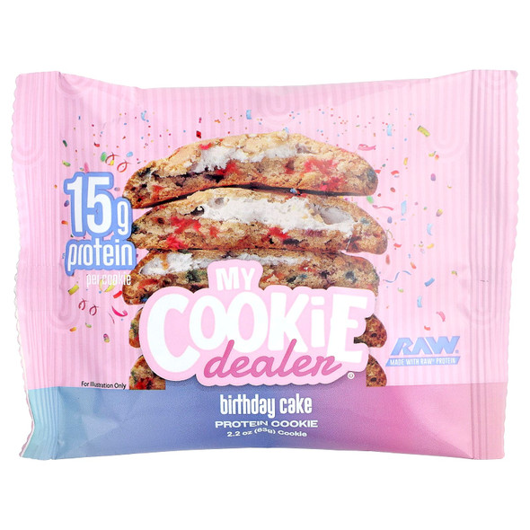 Raw My Cookie Dealer 63 Grs 12 Paquete Birthday Cake