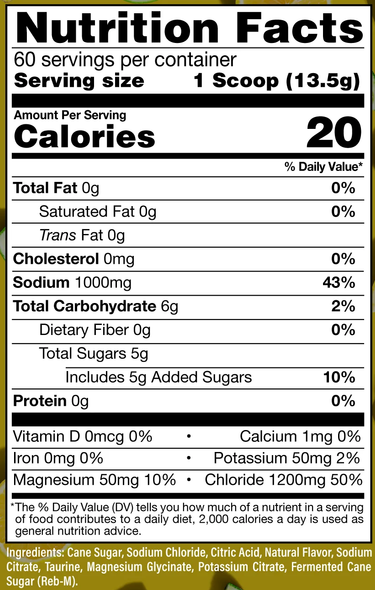 Raw Replenish Bottle 60 Porciones Lemon Lime