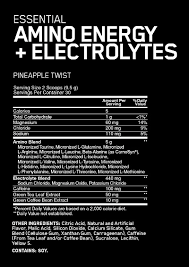 Optimum Nutrition Amino Energy Electrolytes 285 Grs Pineapple