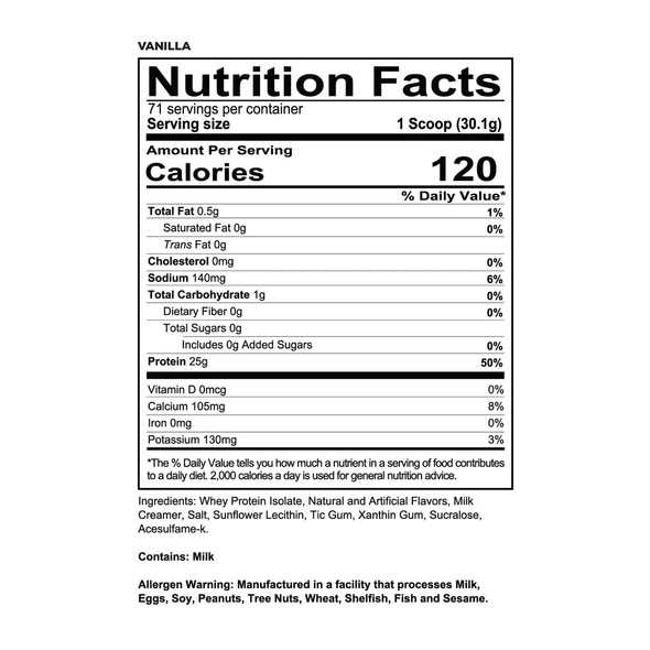 Redcon1 Isotope 100 Whey Aislado 5 Libras Vainilla