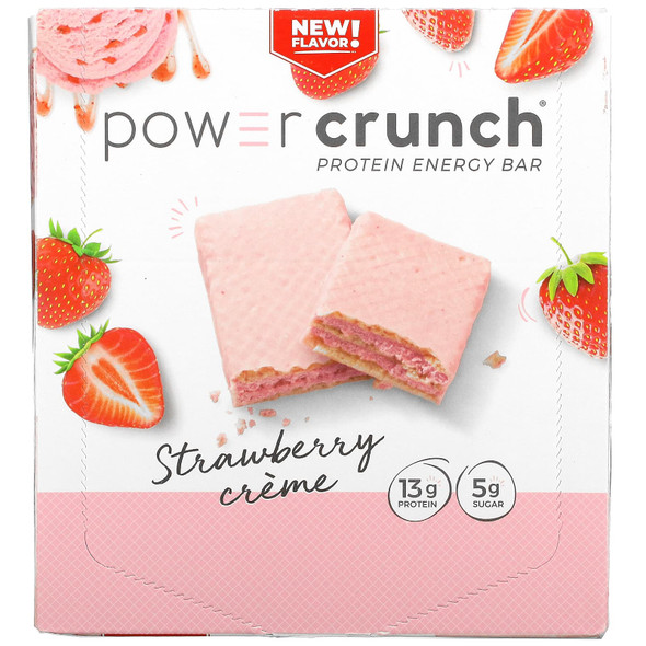 Power Crunch 12 Cookies Strawberry Creme