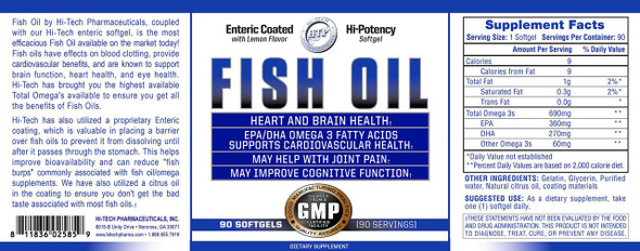 High Tech Pharma Fish Oil 90 Unidades