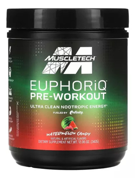Muscle Tech Euphoriq Pre - Entreno 20 Porciones Watermelon Candy