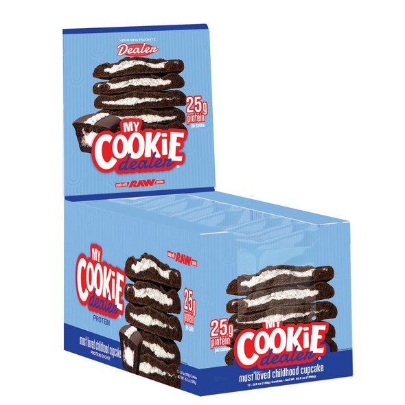 Raw My Cookie Dealer 113 g 12 Paquete Most Loved Childhood Cupcake