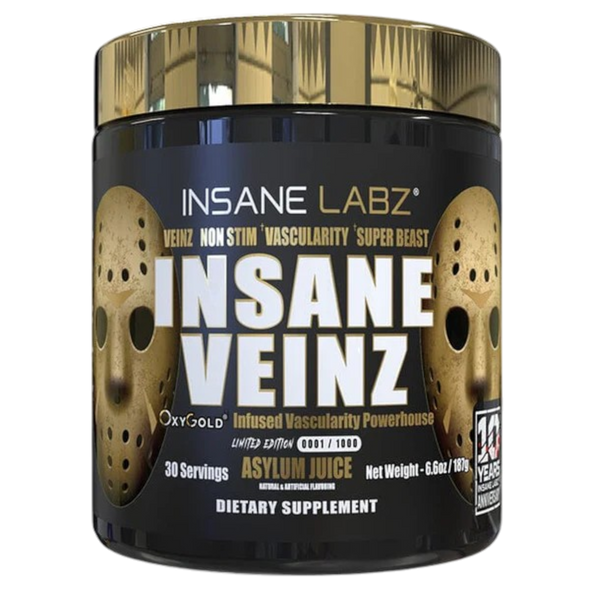 Insane Labz Insane Veinz Gold 30 Porciones Asylum Juice