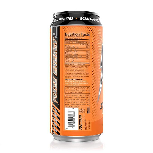 Raze Energy Lista para Beber 16 Onzas 12 Paquete Guava Mango