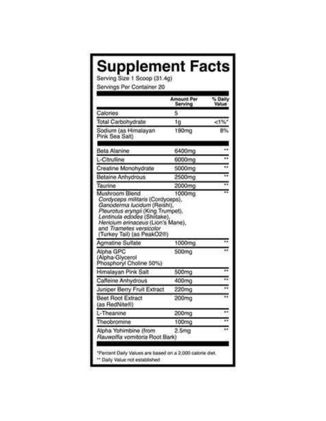 Raw Thuper Thavage Pre-Entreno 20 Porciones Christopher Secret Stuff