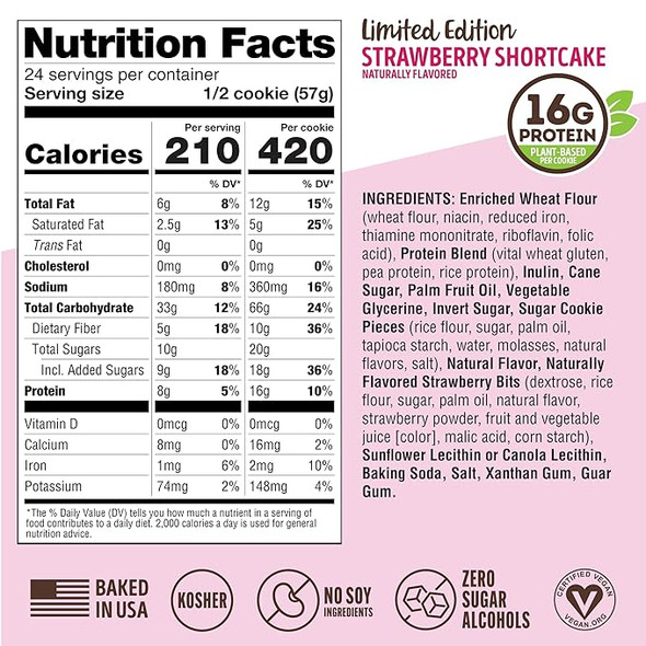 L Complete Cookie 12 Cookies Strawberry