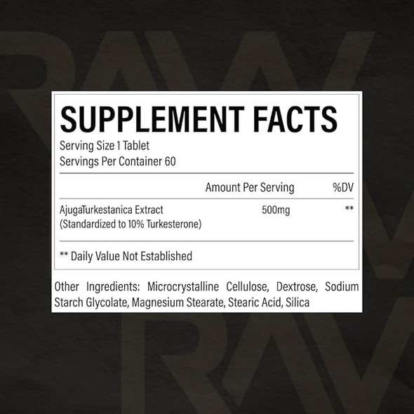 Raw Turkesterone 60 Unidades