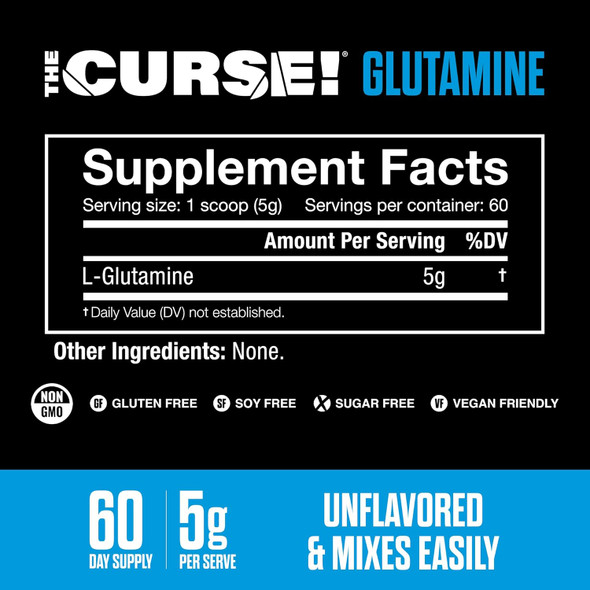 Cobra The Curse Glutamine 60 Porciones sin Sabor