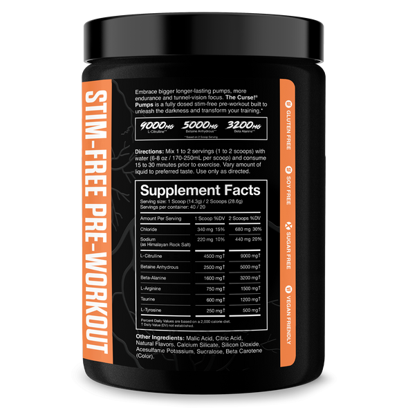 Cobra The Curse Estimulante sin Pump 40 Porciones Peach Mango