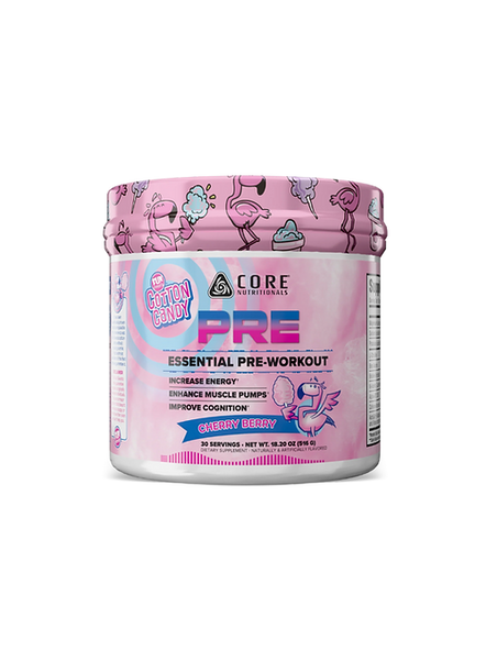 Core Nutritionals Essential Pre-Entreno 30 Porciones Cherry Berry